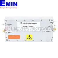 Fairview FMAM5030 High Power Amplifier at 4 Watt P1dB Operating From 8.5 GHz to 11 GHz with 30 dB Gain, 45 dBm IP3 and SMA
