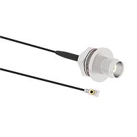 Amphenol RF 095-850-311-150 RF Cable Assemblies RF Connector MHF I LK Right Angle Plug to TNC Straight Jack Bulkhead Front Mount IP67 1.13 mm 50 Ohm 150 mm
