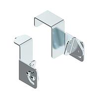 Banner Engineering SMBPVA11 Mounting Bracket Kit Bracket: Pair of two-piece swivel brackets for mounting sensor; to 5/16 in metal rack system; Articulation slot for +/- 90 deg rotation; May be used with SMBPVA..C bracket