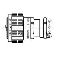 Đầu Bịt Ren Ống Kim Loại Màu Xanh Lá CAD Amphenol Socapex RJFTVX6MG