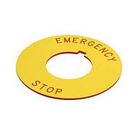 Eaton 10250TRP79 Legend Plate, Emergency Stop VISUAL AID PLATE-EMERG STOP