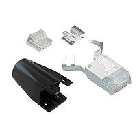 Đầu nối mô-đun IP20 Cat6a 8P8C có chắn chắn, dây dẫn 0.042"-0.048", đường kính ngoài tổng thể 0.230"-0.250" Stewart Connector SS-39200-083