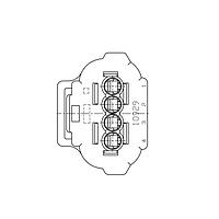 Đầu nối ô tô 070 EJ-2 VỎ CẮM LẮP RÁP 2P MÀU XÁM AMP Connectors - TE Connectivity 2822360-1