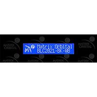 Matrix Orbital BLC2021-BK-WB PC Bay Inserts, LCD Characters 20x2 Wht Txt Blu B/G No Key w/ Bk Bkt