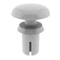 Essentra Components SR-4050W Snap Rivet Snap Rivet,White,.098 in-.138 in Hold