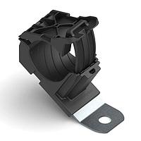 HellermannTyton 151-01998 Ratchet Clamp Ratchet P-Clamp, 0.76 - 1.42" Bundle Dia, 30 Long, 0.51" Hole Dia, PA66HIRHSUV/SS304, Black, 140/ctn