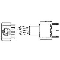 Công tắc gập 3A 250VAC BẬT-KHÔNG-BẬT SPDT Dọc PCB, Rckr Electroswitch B123J71AV2Q2