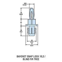 Đế Gắn Mù HBS-12 V-0 TỰ NHIÊN Heyco 10559F