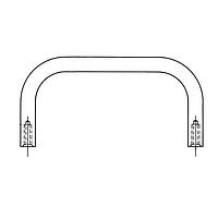 RAF Electronic Hardware 8130-632-SS-20 ハンドル 1/4 OD X 4.00 Lg X 1-1/2 Ht ラウンドハンドル