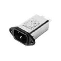 Schaffner FN9233ES1-1-06 Inlets 1A 250VAC Snap-in W/Earth Line Choke