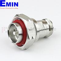 Fairview Microwave  SM4417 7/16 DIN Male to 4.1/9.5 Mini DIN Female Adapter (6 Ghz,  IP67 Mated)