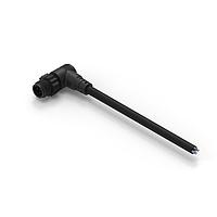 Cáp cảm biến / Cáp chấp hành WRCIRC M12 Vít Mã hóa A Bộ cáp với cáp PVC dài 2 m, đầu nối góc có đai ốc nhựa, đầu nối đực, phân cực 5 Wurth Elektronik 643631120305