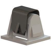 Essentra Components DCS-7 Panel Catch Catch,Silver/Nat,.515 inx.656 in Hole