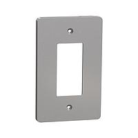 Square D SQWS141001GY Cover Frame 1 GANG MID+ WALL PLATE GY