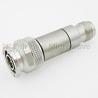 Fairview  SA18T2W-10 10 dB Fixed Attenuator TNC Male To TNC Female Up To 18 GHz Rated To 2 Watts With Passivated Stainless Steel Body