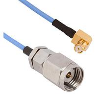 Amphenol SV Microwave FRSMP-047-MS24-180 RF Cable Assemblies SMP R/A F 2.4mm STR M 18"Cable