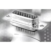 Đầu nối D-Sub mật độ cao HD15F dọc khung cố định có chụp bảo vệ J/S 30U F Kycon K86X-ED-15S-KJ30