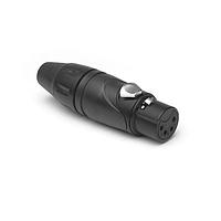 Đầu Nối Cáp MTL SH 4 FEM Đen Hoàn Thiện Mạ Vàng Amphenol Audio AX4FB-AU BULK