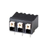 Khối Kết Nối Cố Định Không Vít, Chịu Nhiệt Cao, Bước 5.08 mm, Màu Đen với Nút Màu Xám Same Sky (formerly CUI Devices) TBLH10-508-03BK