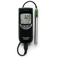 HANNA HI99131 Portable pH Meter for Plating Baths (-2.00 ~16.00 pH; -5.0 ~105.0°C)