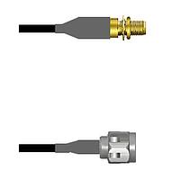 Amphenol Custom Cable Q-3202K000M007i RF Cable Assemblies SMA-SJB/N-SP LMR24 7I
