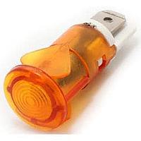 Mallory Sonalert FL1P-12QJ-1-Y24V LED Panel Mount Indicators LED YEL 12MM SNAP 24VAC/DC