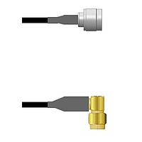 Amphenol Custom Cable Q-2N0360008018i RF Cable Assemblies N-SP/SMA-RP RG58 18I