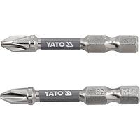 Bộ 2 mũi vít 4 cạnh phủ Niken YATO YT-78020 (PH1x50mm, 1/4")
