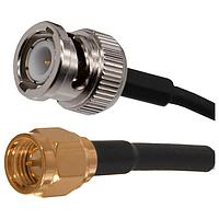 Bộ cáp RF đầu BNC đực sang đầu SMA đực RG174, 2000mm Johnson / Cinch Connectivity Solutions 415-0199-M2.0