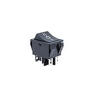E-Switch R5DBLKBLKCF0 High Current Rocker Switch DPDT ON-OFF-ON 15A
