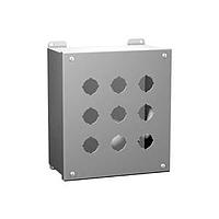 Vỏ Nút Nhấn Siêu Sâu - 1 Nút Nhấn x 22.5mm - 4.00 x 4.00 x 4.75" - Thép/Xám Hammond Manufacturing 1437MA