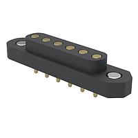 Mill-Max 878-20-006-00-012000 Headers 4mm Magnetic Spring-Loaded Target Conn 6 Pin UnShrouded Soldercup Wire Term