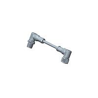 Amphenol LTW M12B05MR-12BFR-SDA05 Sensor Cables / Actuator Cables M12 Circular Metric Connector, B Code, Metal, 4A, 05 pins, Male Connector, Male Contact, Right Angle-to-Right Angle, Screw Thread, Overmolded Double Ended, Length 500mm, IP68 / IP69K