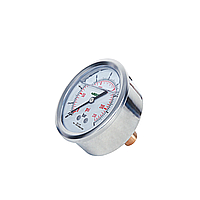 INSIZE 5207-C4D1L4W2R29 Bourdon Tube Pressure Gauges (Liquid Filled) (0~600bar/0~9000psi; 1/4BSP; Ø40mm)