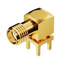 Đầu nối SMA RAJck PCB gắn - Lỗ xuyên 6GHz GCT (Global Connector Technology) RFPC-SMA27-F