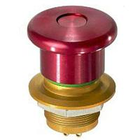 Công tắc an toàn DPDT 2NC 24V 1A Đèn báo xanh IP65 APEM ES1S41653001