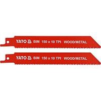 Bộ lưỡi cưa kiếm cắt gỗ có đinh và kim loại YATO YT-33930 (10TPI, 150mm)