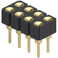 Đầu nối .100" 8 chân 2 hàng có lò xo kèm đầu chọc .042" Mill-Max 419-10-208-00-006000