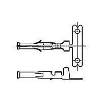 AMP Connectors - TE Connectivity 350628-5 (Cut Strip) Contacts SOCKET CONTACT Cut Strip of 100