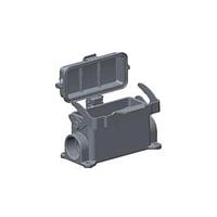 AMP Connectors - TE Connectivity T1620163121-000 Housings Hood Steel Lock PG21 PG2x16 Side Entry