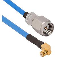 Amphenol SV Microwave FRSMP-085-MS185-060 RF Cable Assemblies SMP R/A F 1.85mm STR M 6"Cable