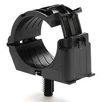 HellermannTyton 156-02650 ອຸປະກອນຕິດຕັ້ງສາຍແລະເຄື່ອງມືເພີ່ມເຕີມ Fir Tree Mount Ratchet Clamp, 1.42 - 2.0" Bundle Dia, FT9LG, PA66HIRHSUV, ສີດຳ, 200/ctn