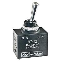 NKK Switches WT12S 環境密閉トグルスイッチ SPDT ON-NONE-ON はんだ付けラグ パネルマウント