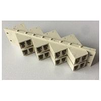 Đầu nối Quang học Fiber Optic Connectors StackLCAdapt 1x2Blkw/Flange Amphenol Fiber Optics 956-602-02013