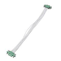 Cáp Đầu Đực Đầu Cái 1.25MM CA 2X6 150MM 26AWG Có Lõi Bọc Harwin G125-FC11205F1-0150F1