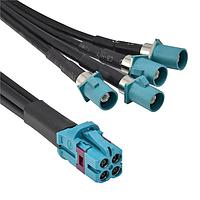 Bộ Cáp RF CBL ASSY FAKRA JCK TO PLG 1000MM Adam Tech CA-BM04ZJ-4FPZ-0.3