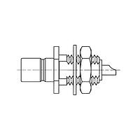 Amphenol SV Microwave M39012/71-0002 ຕົວເຊື່ອມຕໍ່ RF MIL Spec SMB F Bulkhead Conn Solder Pot