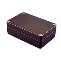 Hammond Manufacturing 1550Z107BK Thick Wall, Water-Tight Diecast Aluminum Box 4.94x.99x3.17" Black