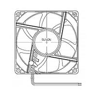 Sunon GF80251B5-000U-AE9 軸流ファン, 80x80x25mm, 12VDC, 41CFM, 0.18"H2O, ボールベアリング, ワイヤー, 自動再起動, IP68