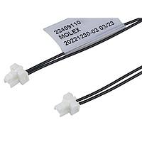 Molex 224091-1024 Discrete Wire Cable Assemblies CLIK-Mate-to-CLIK-Mate OTS Cable Assembly 1.25mm P SR 600.00mm Length 2 Ckts WHT